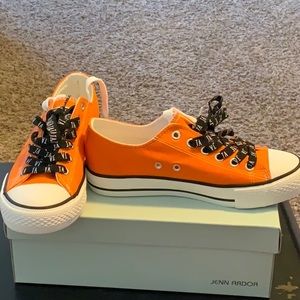 Orange sneakers size 6.5
